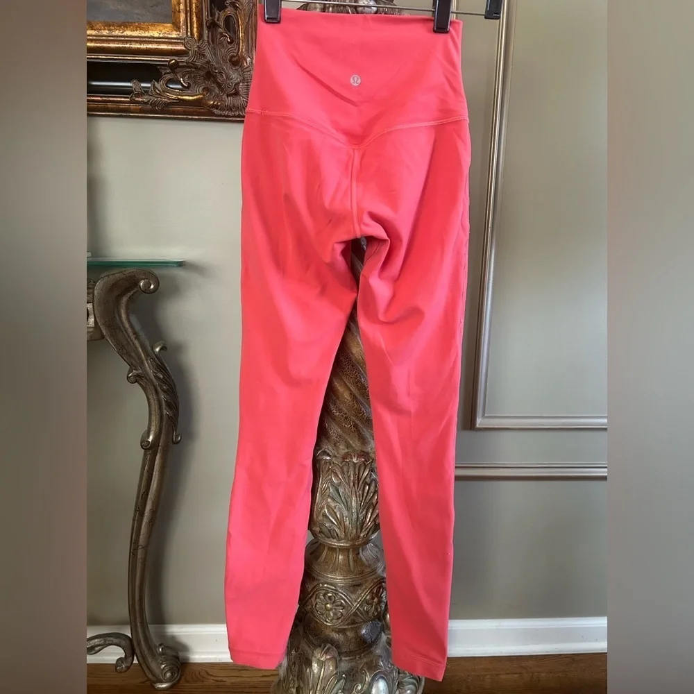 Lululemon Pink High Rise Align Style Leggings Yoga Athletic Pants Women’s 2